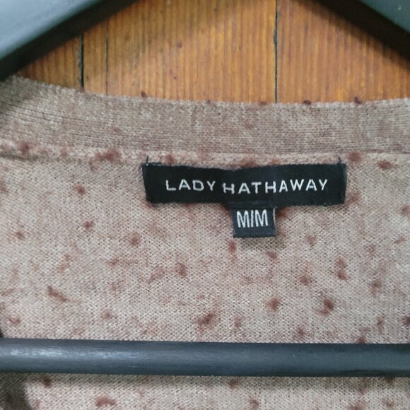 Textured Brown Cardigan, sz Small-Medium - Picture 5 of 10